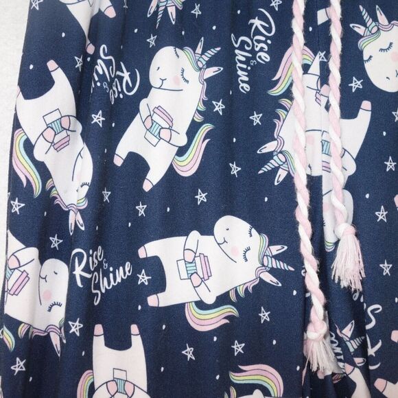 Briefly Stated Super Soft Women's Jogger Sleep Pants XS Unicorn Rise & Shine - Picture 2 of 7